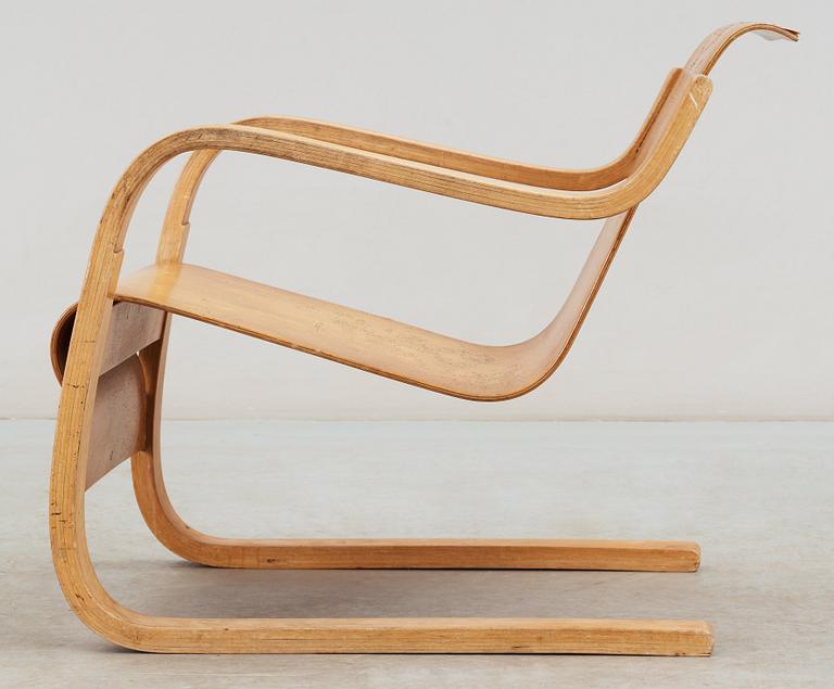 ALVAR AALTO, karmstol, modell 31, Huonekalu-ja Rakennustyötehdas Oy, Finland 1930-40-tal.