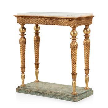 34. A late Gustavian console table, early 19th century.