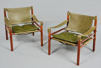 FÅTÖLJER, ett par, "Sirocco", Arne Norell, 1900-talets andra hälft.