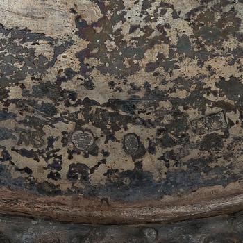 Pehr och Adolf Zethelius, kandelabrar, ett par, silver, Stockholm 1797 och 1824. Empire.