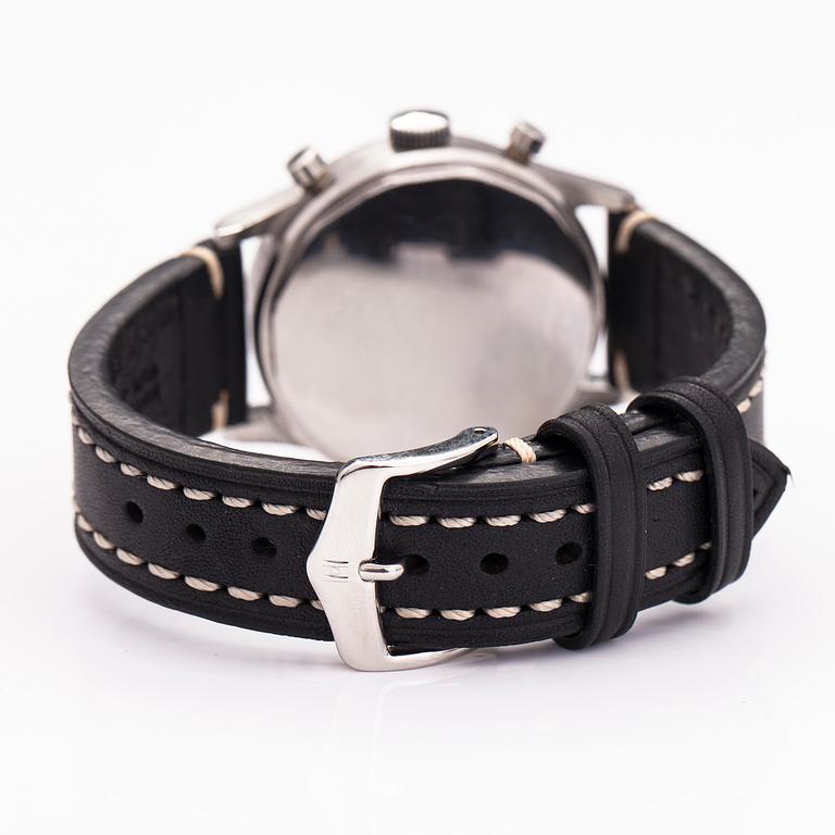 HEUER, chronograph, wristwatch, 37.5 mm.