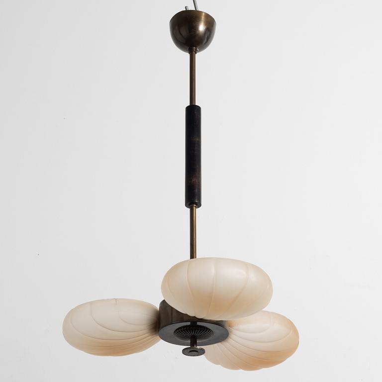 Harald Notini, taklampa, modell "10363", Arvid Böhlmarks Lampfabrik, Stockholm, 1930-tal.