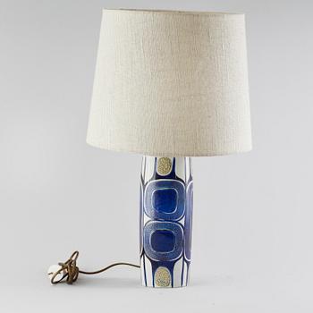 A ceramic table lamp by Inge-Lise Koefoed, Denmark, 1960s.
