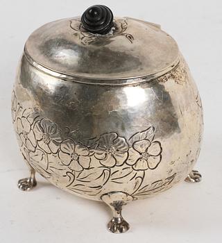 SOCKERSKÅL, silver. 1900-tal. Tot vikt 380 gram.