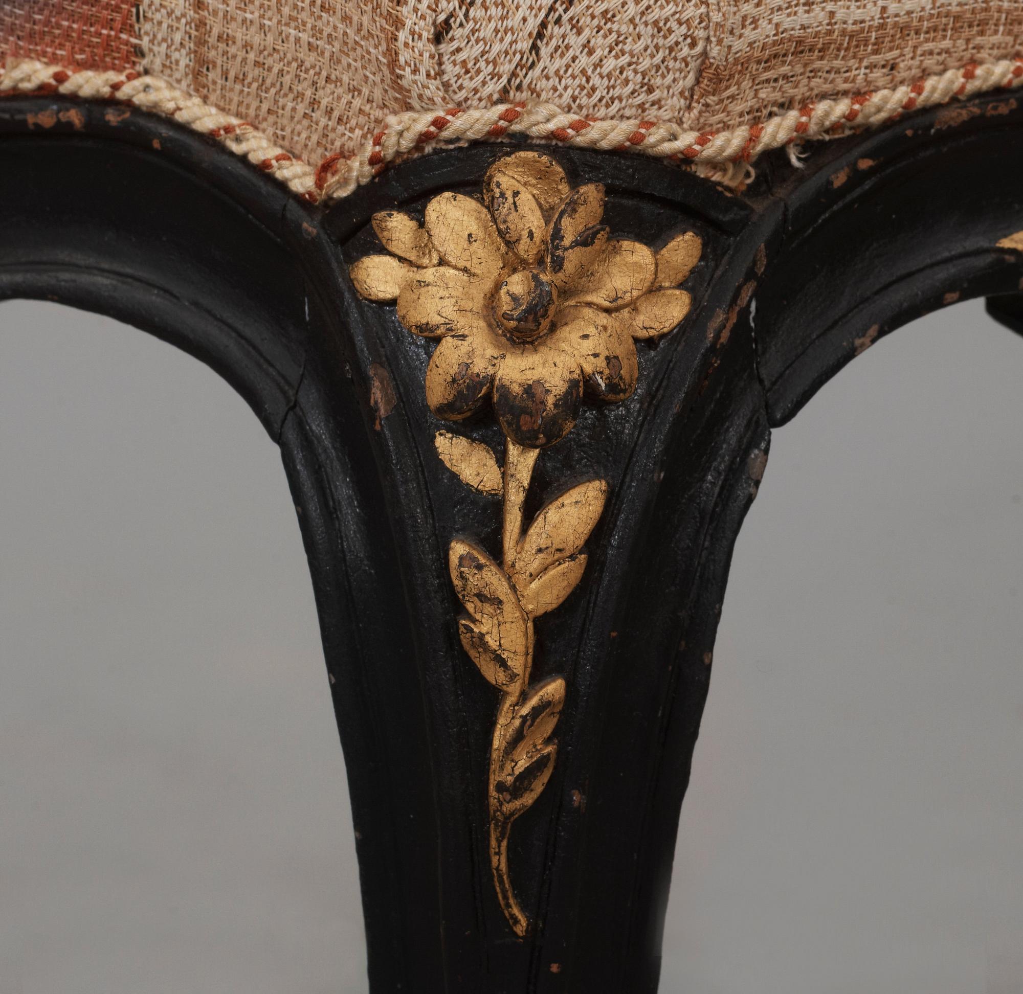 STOLAR, ett par, av Francois Reuze (1716-1799), mästare i Paris 1743. Louis XV.