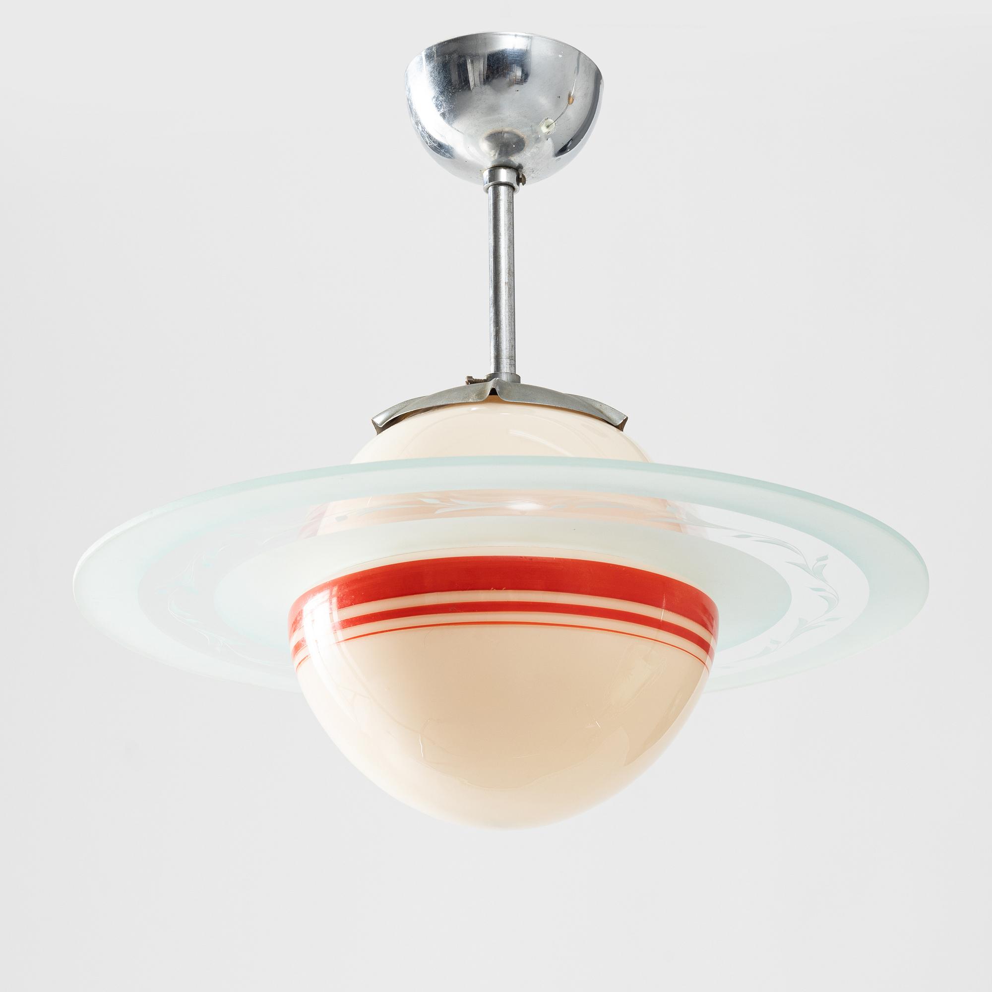 Taklampa, Saturnus-modell, 1900-talets mitt.