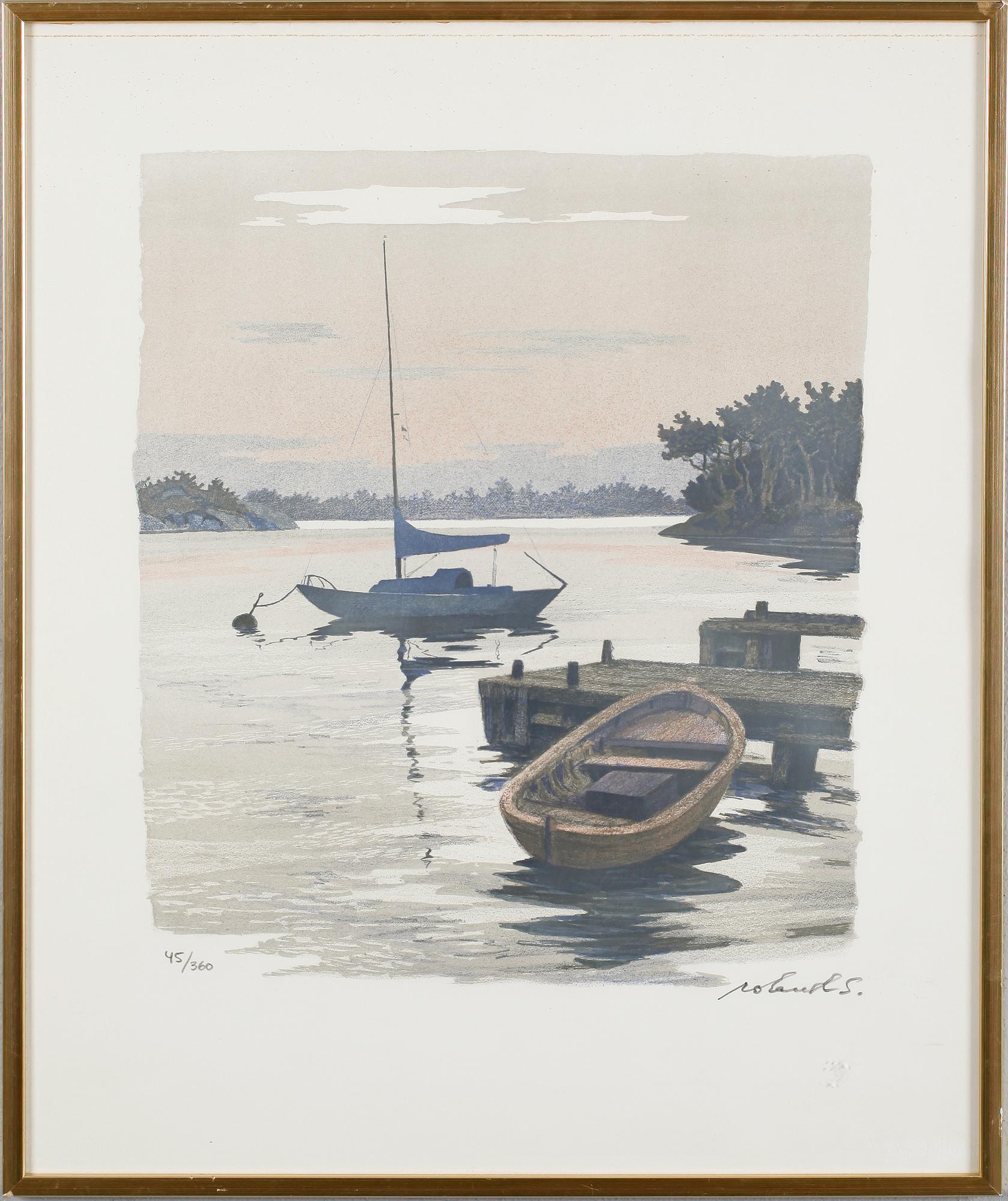 ROLAND SVENSSON, färglitografi, signerad, numrerad 45/360.