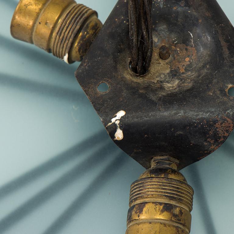 An early 20th century ceiling light.