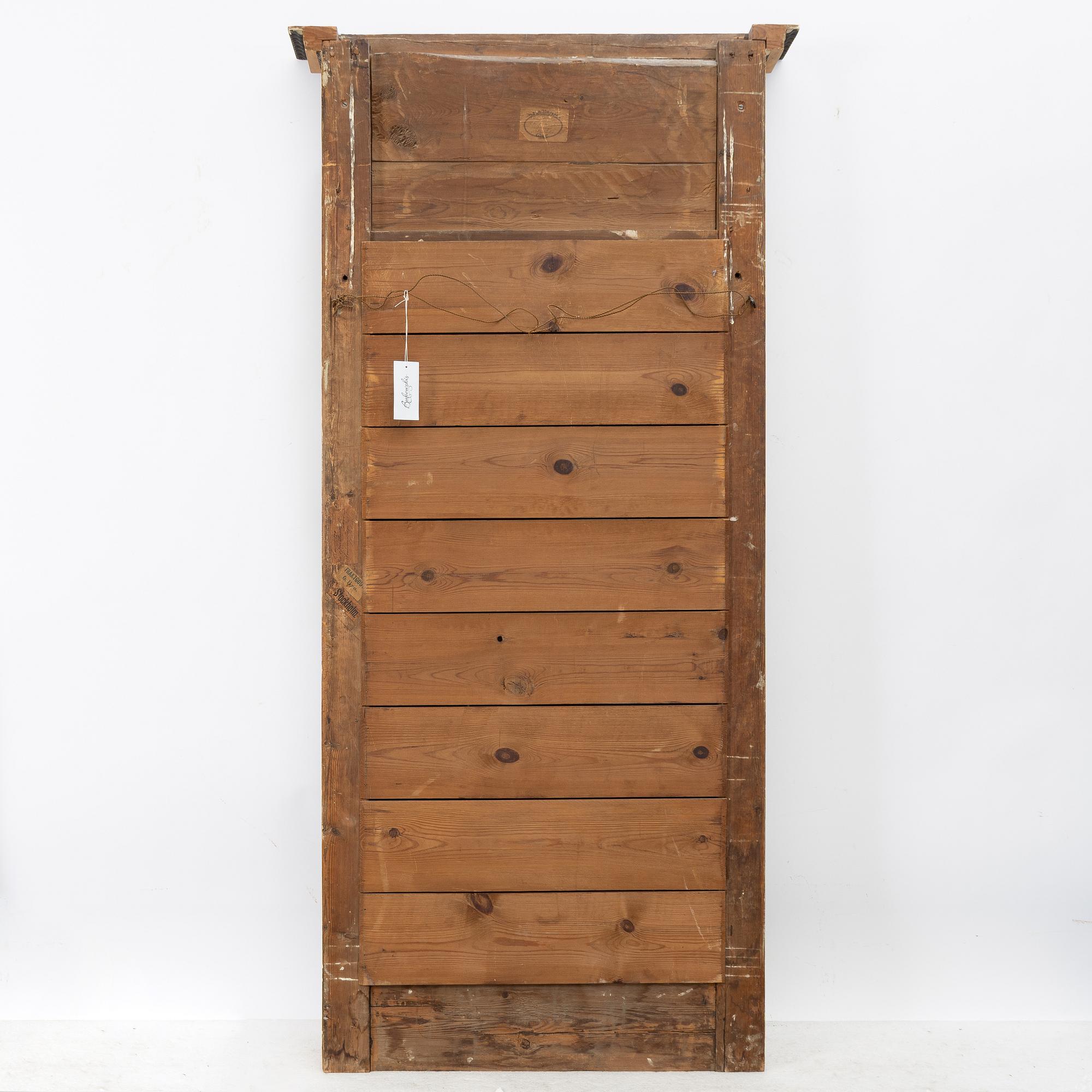 Mirror, by Jonas Frisk (mirror manufacturer in Stockholm 1805-1824), Empire.