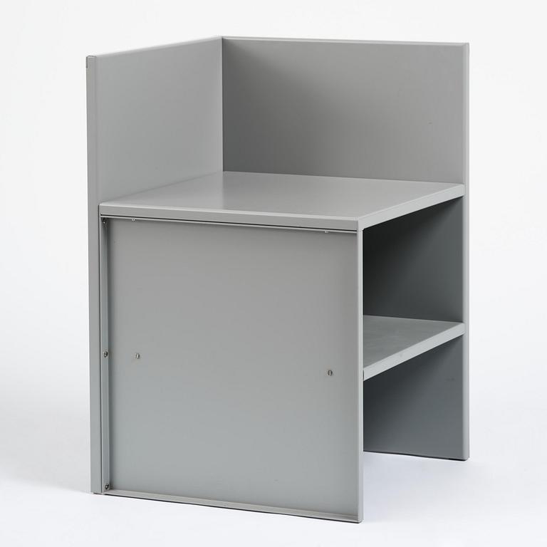 Donald Judd, a "Corner Chair No 15", Lehni, Switzerland, 1989.