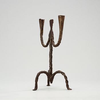 LJUSSTAKE, för två ljus. Sverige, 17/1800-tal.