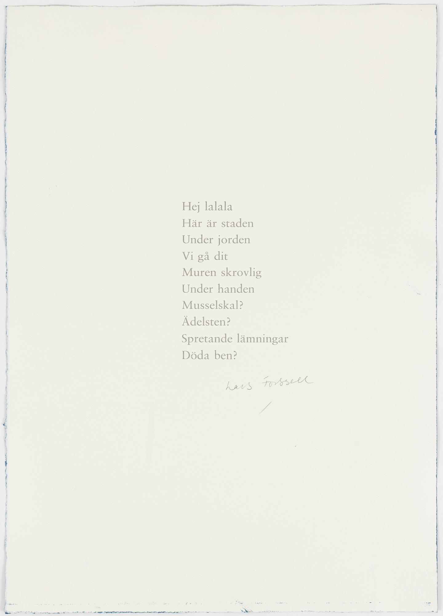 Pierre Olofsson, "Spindeller", mapp.