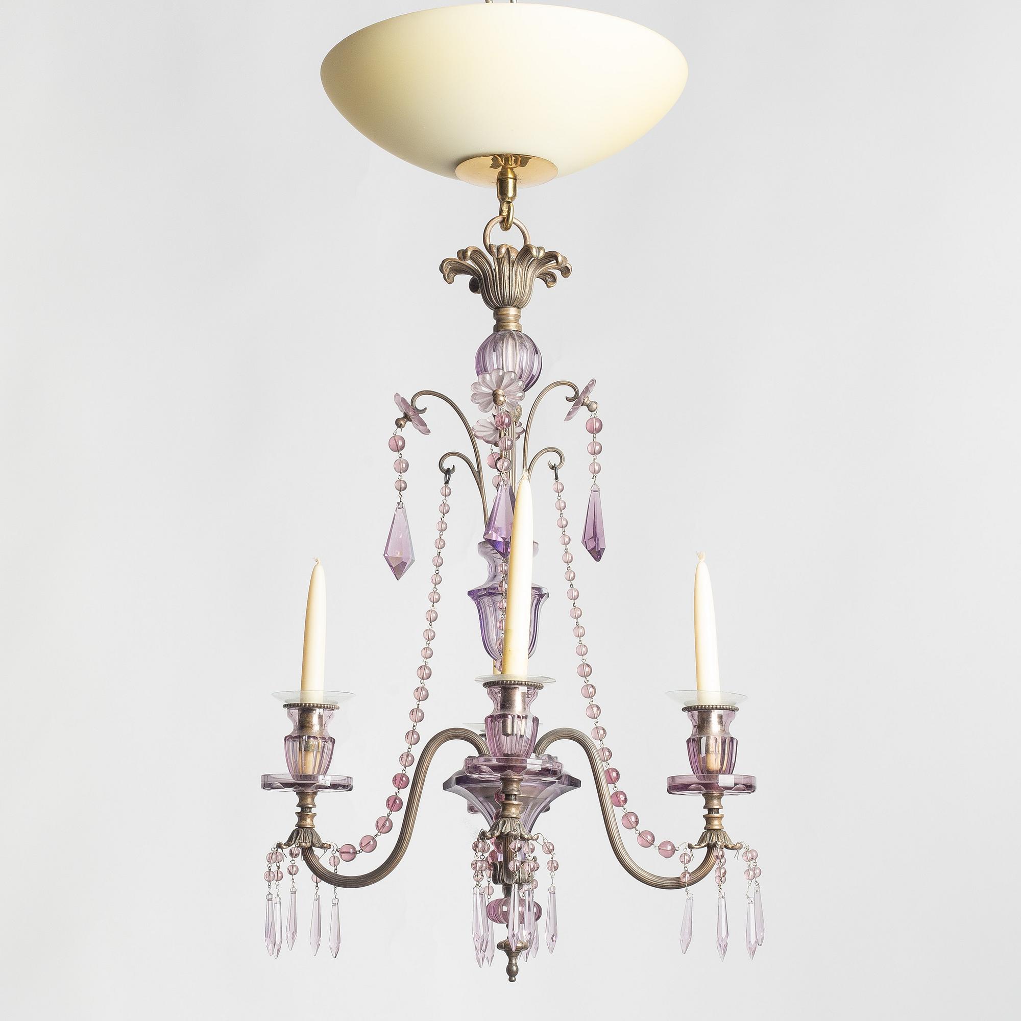 Chandelier, first half of the 20th century.