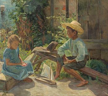 Theodor Fabricius, attributed to, Playing children.