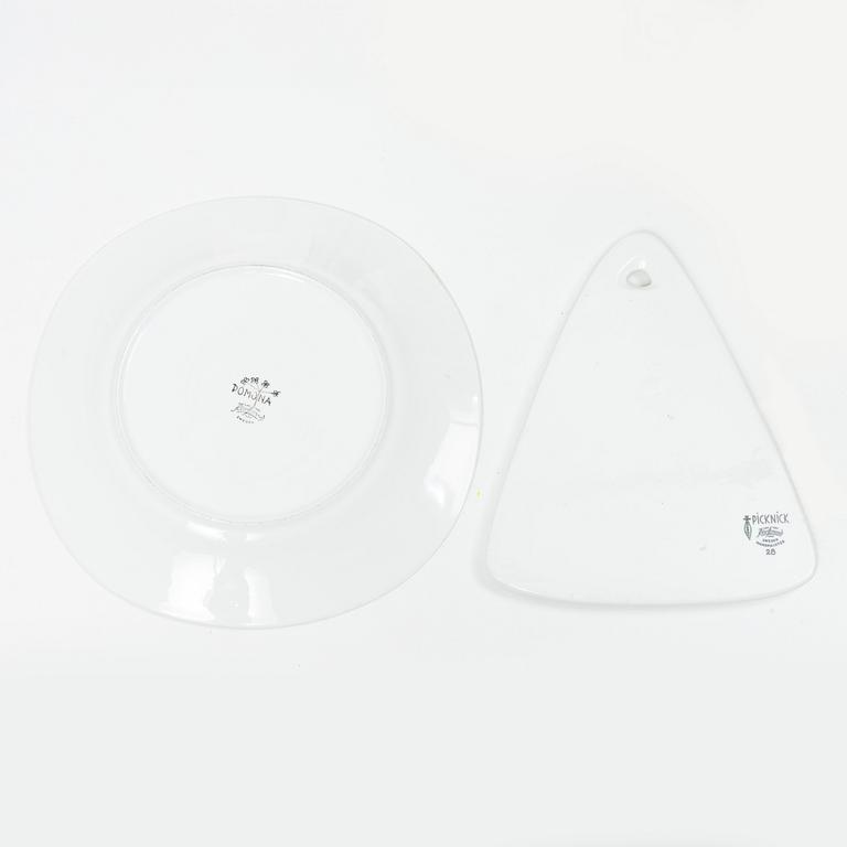 Marianne Westman, Dinner service, 73 pieces, flintware, “Picknick” and “Pomona”, Rörstrand, 1950s–60s.