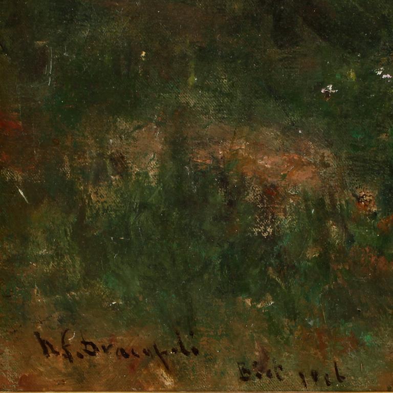 R.F. BRACAFIOLI, tillskriven, olja på duk, sign o dat 1886.