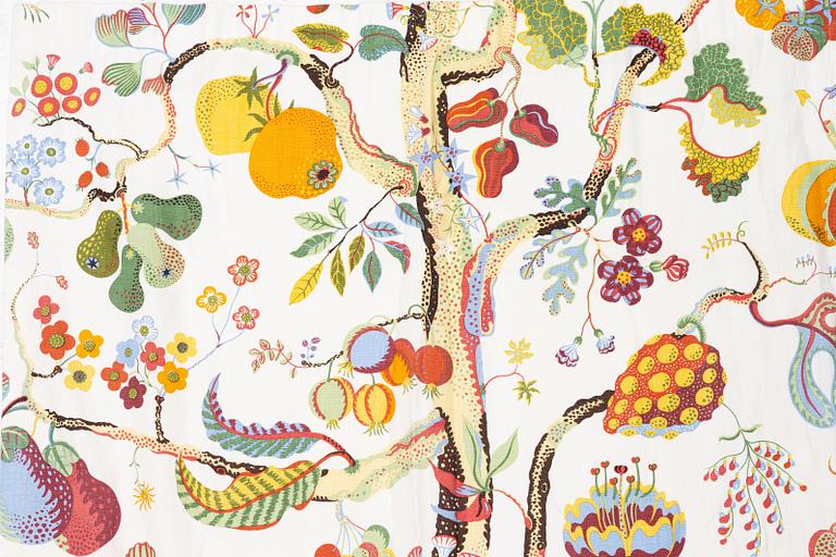 Josef Frank, a 'Vegetable Tree' curtain, Svenskt Tenn.