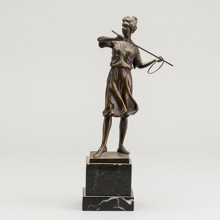 OTTO HOFFMANN, a bronze sculpture, signed.