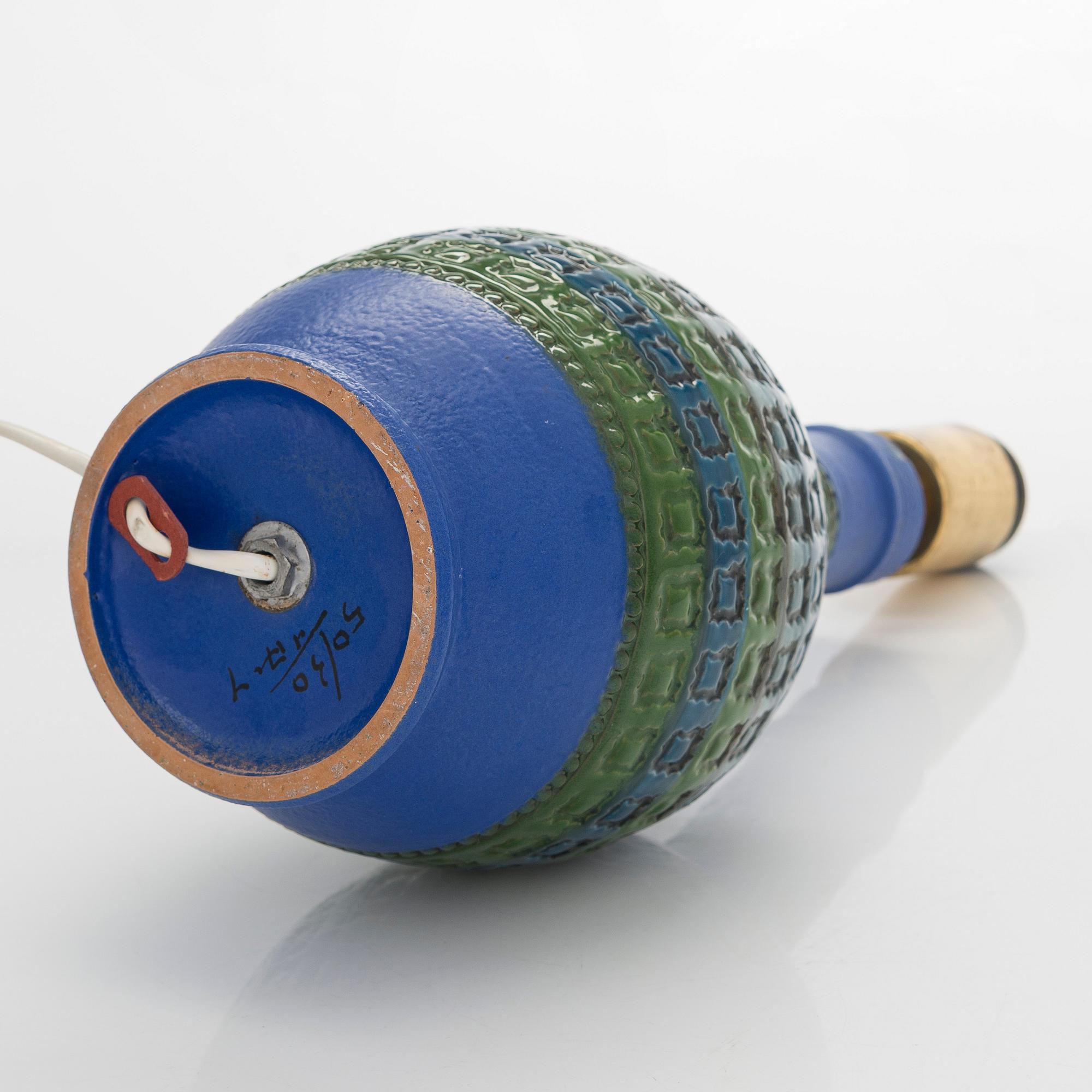 Aldo Londi, bordslampa, Bitossi, Italien 1900-talets mitt.