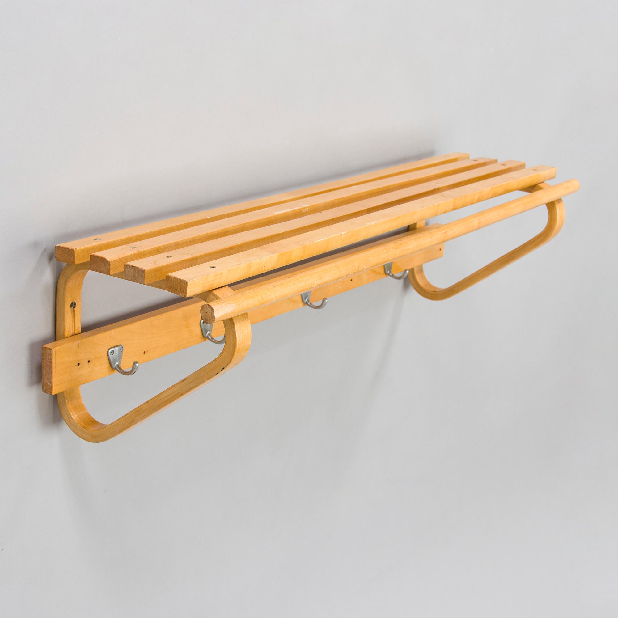 Alvar Aalto, klädhängare, O.Y. Huonekalu- ja Rakennustyötehdas A.B. 1950-tal.