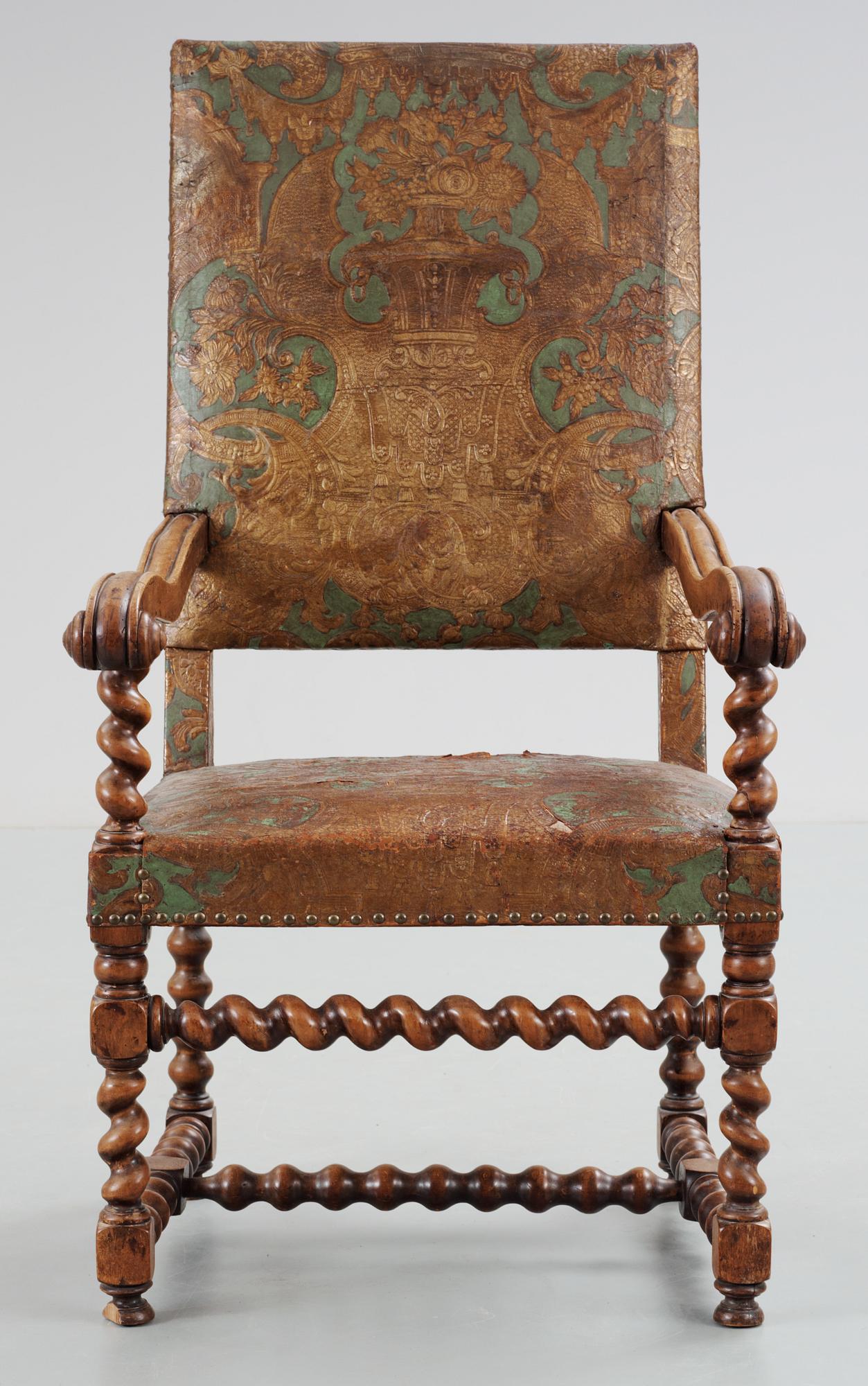 A baroque armchair. 18th Century.