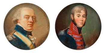 1157. Domenico Bossi, "Johan Fredrik Aminoff" (1756-1842) & "Axel Didrik Reuterskjöld" (1779-1834).