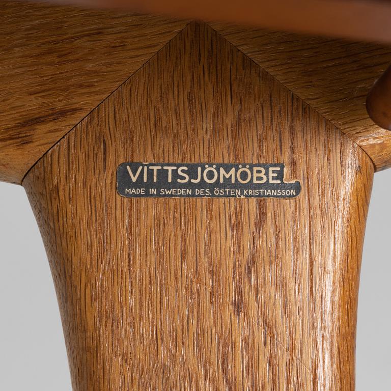 Uno & Östen Kristansson, fåtölj, "Vilstol / jaktstol 204", Luxus Vittsjö, 1960-tal.