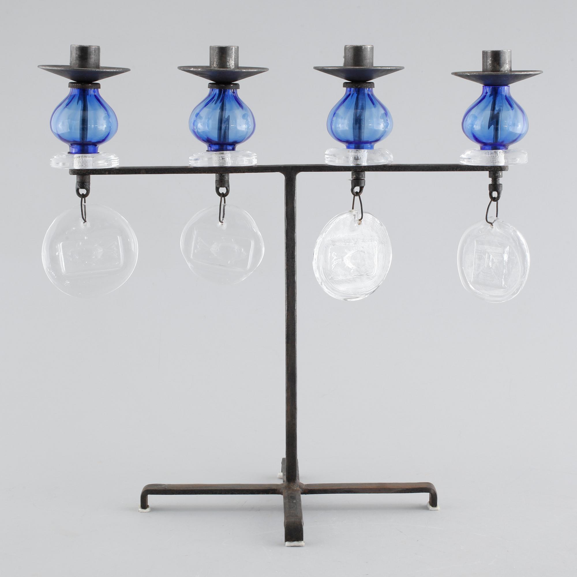 ERIK HÖGLUND, kandelaber, Boda, 1900-talets andra hälft.