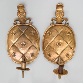 Paavo Tynell, a pair of 1920's wall sconces '7011' for Taito Finland.