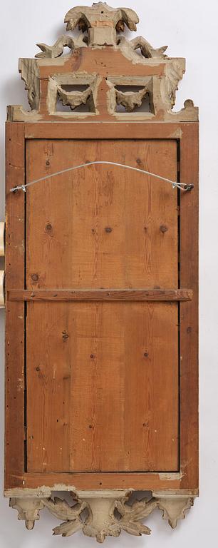 A Gustavian Giltwood mirror by J. Åkerblad and A. Öberg, Stockholm, 1780's.