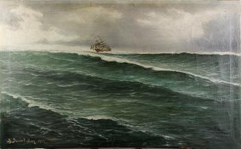 SANDSTRÖM, THERESIA, olja på duk, sign o dat 1912.