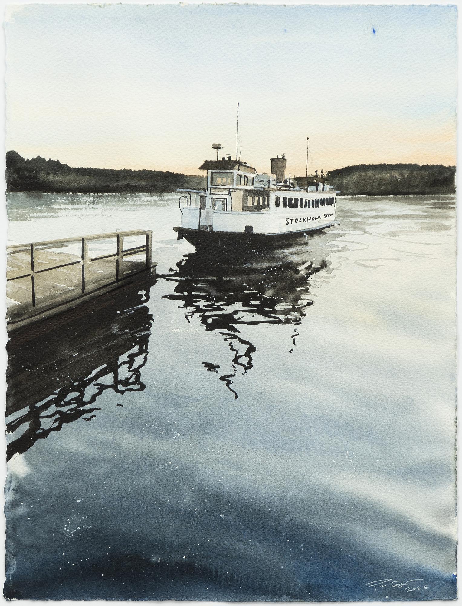 Peter Eugén, Ferry at dusk.
