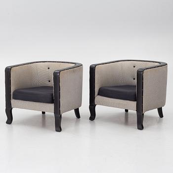 A pair of armchairs, first half of the 20th century.