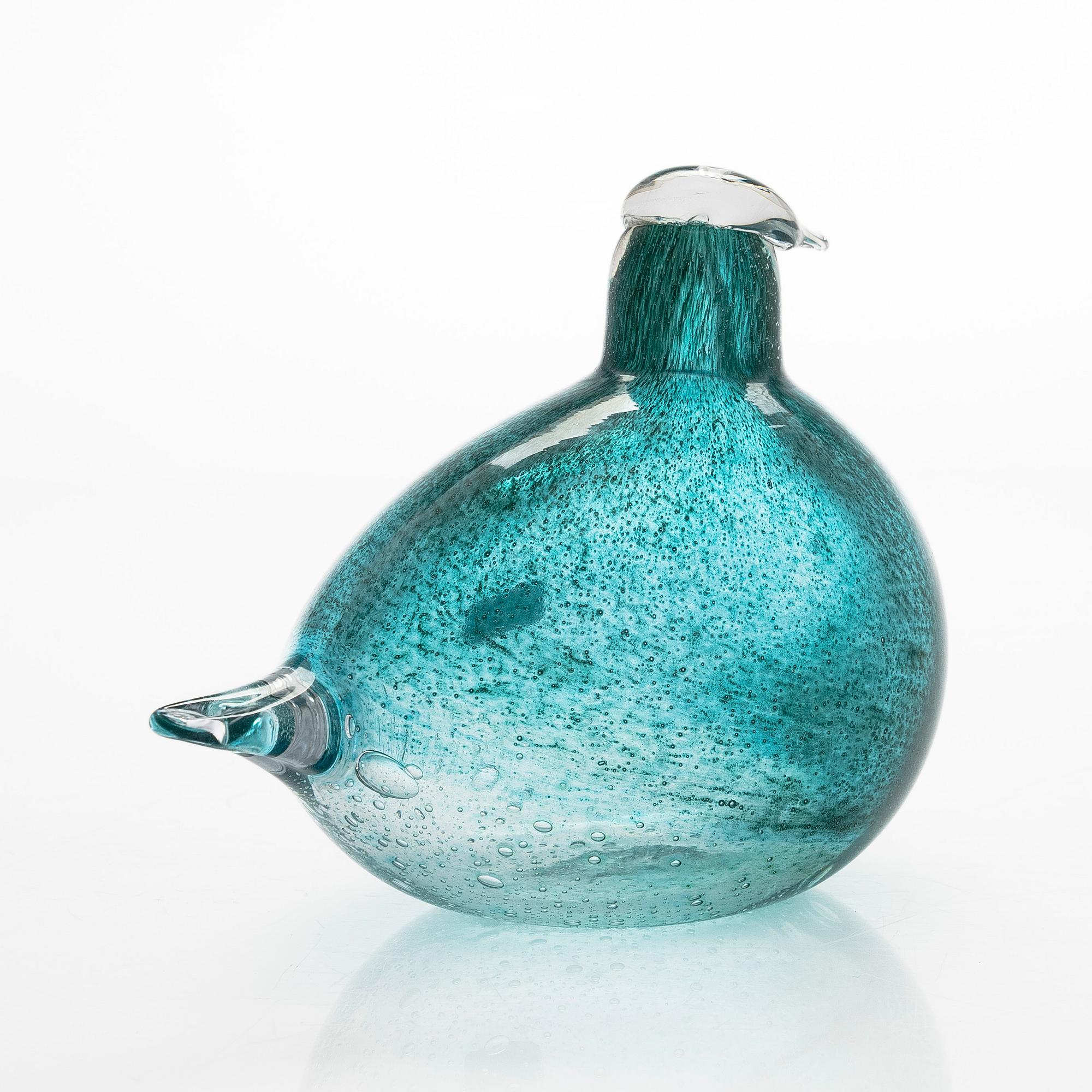 Oiva Toikka, A glassbird, 'Green Bird', signed Oiva Toikka Nuutajärvi Notsjö 273/300.