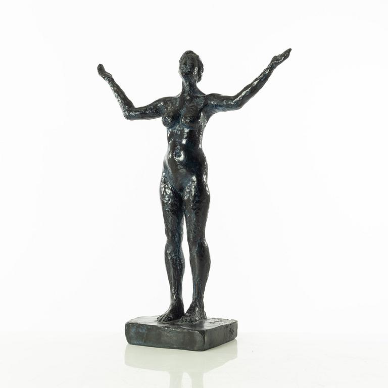 Gudmar Olovson, sculpture. Signed. Numbered. Foundry mark. Bronze, height 47.5 cm, length 35 cm.