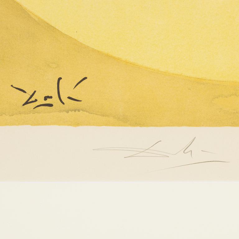 Salvador Dalí, lithograph in colours, 1970, signed LVII/CXXV.