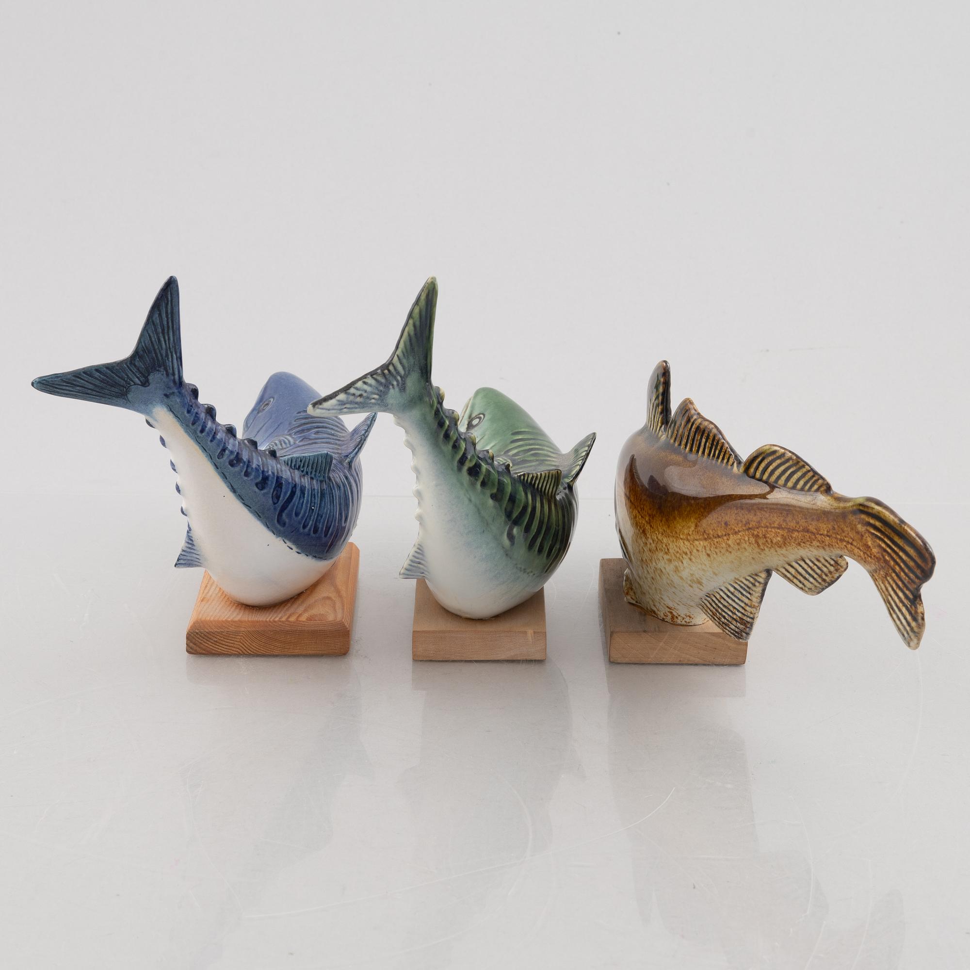 Sven Wejsfelt, three stoneware figurines, Gustavsberg.