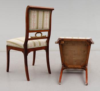 STOLAR, 1 par, empirestil, 1900-talets första hälft.