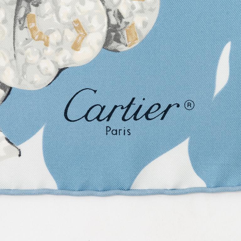 Cartier, a silk scarf.