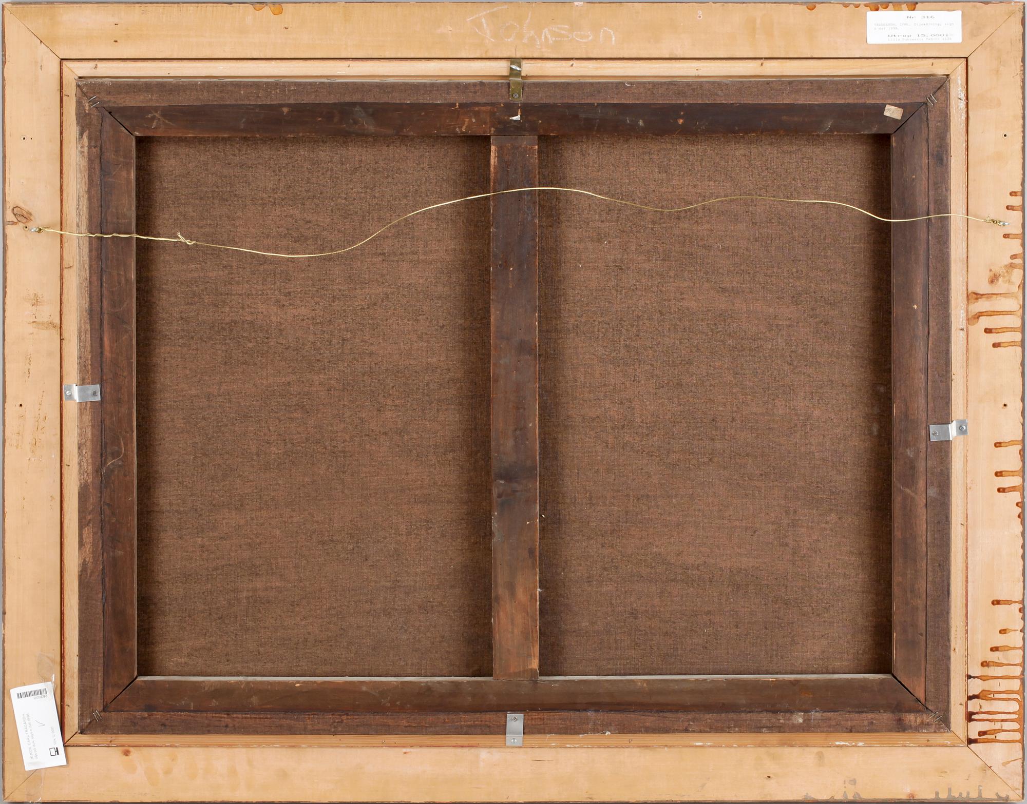 CARL TRÄGÅRDH, olja på duk, sign o dat 1898.