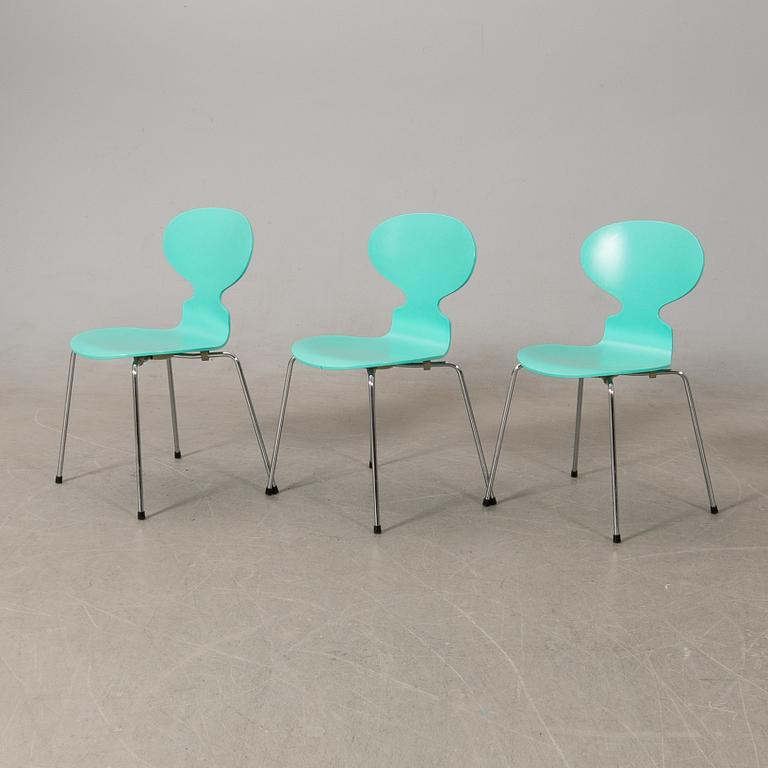 Arne Jacobsen, stolar 8 st, "Myran", Fritz Hansen, 1993.