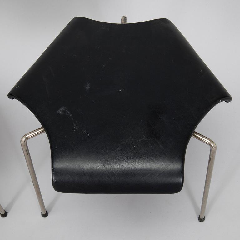 Rolf Erik Nyman, four 1950s model 47 stools for Sope Kaluste Oy.