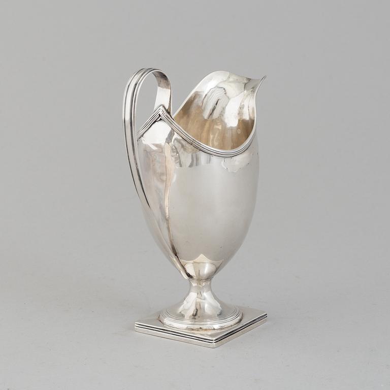 A London silver creamer dated 1795, possibly by Abraham Taylor.