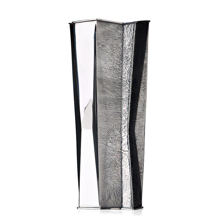Tapio Wirkkala, A Tapio Wirkkala 830/1000 silver vase, Kultakeskus OY, Finland 1976.