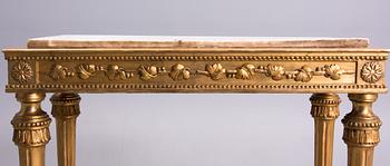 A CONSOLE TABLE, gustavian late 18th century, possibly Finland.