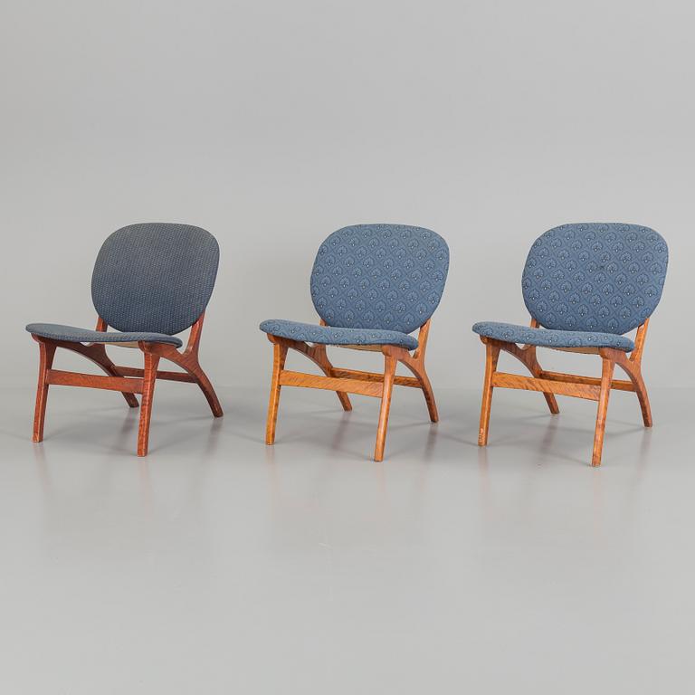LOUNGE CHAIRS, 2+1, 1950s.