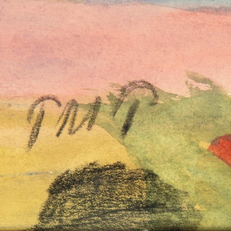 Primus Mortimer Pettersson, watercolor, signed.