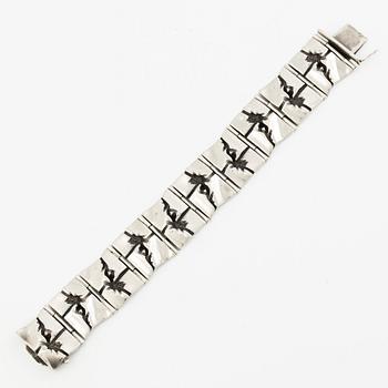 Bracelet, silver, hallmarked NM.