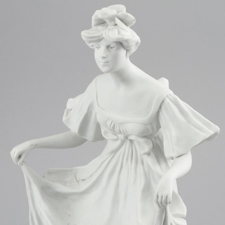 FIGURIN, parian, Sèvres-liknande märke, 1900-tal.