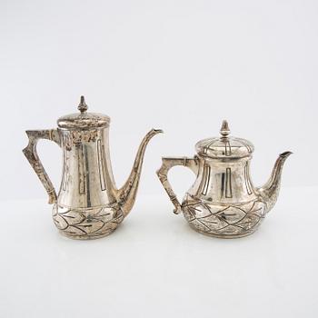 Anton Michelsen, Coffee and tea service 6 pcs silver, 1915 Denmark.